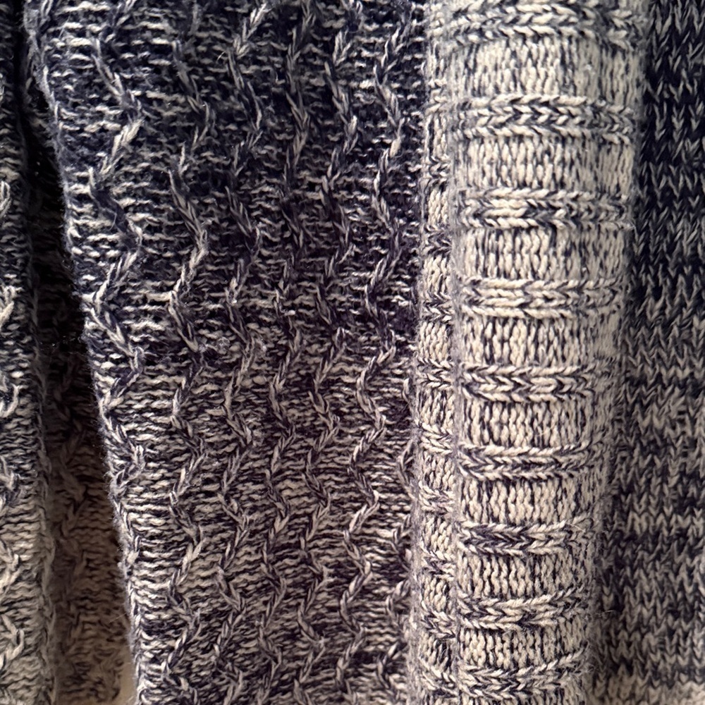 # Tobi L Neutral Striped Knit Cardigan - Picture 4 of 6